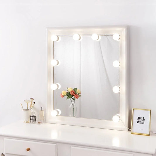 Hollywood Vanity Mirror Light Kit - Dimmable LED Lights for Makeup (Bulb Only)