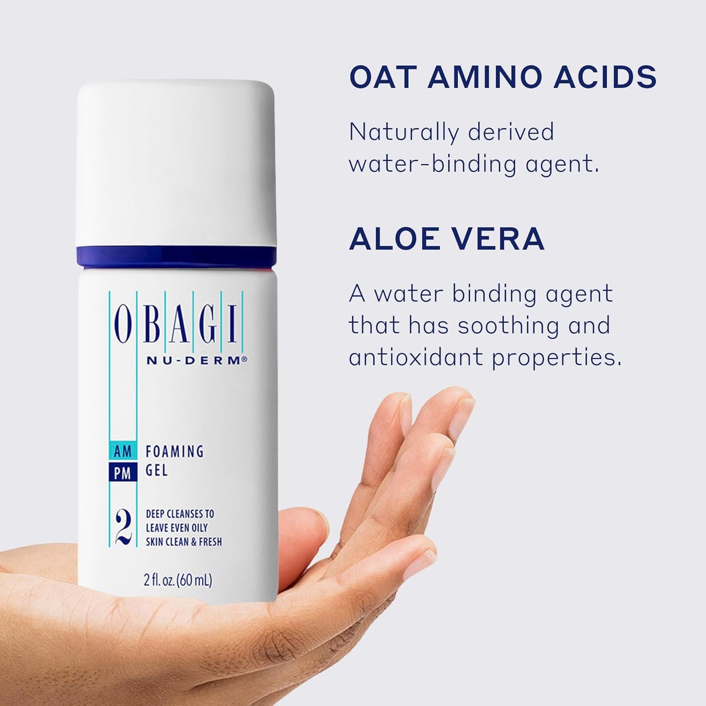 Obagi Nu-Derm Foaming Gel – Gel-Based Cleanser for Normal to Oily & Sensitive Skin