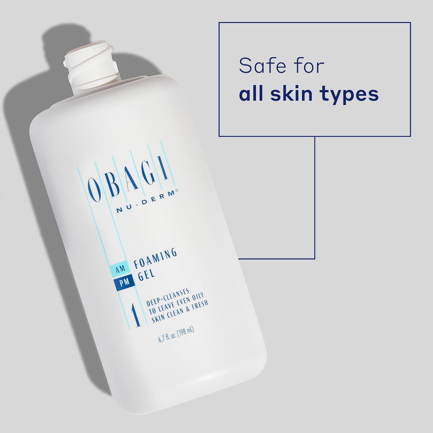 Obagi Nu-Derm Foaming Gel – Gel-Based Cleanser for Normal to Oily & Sensitive Skin